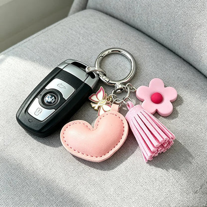 Breast Cancer Support Charm Keychain