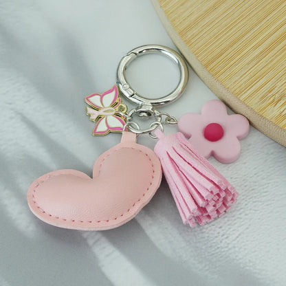 Breast Cancer Support Charm Keychain